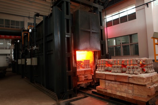 焙烧工序(自动焙烧浇注线)