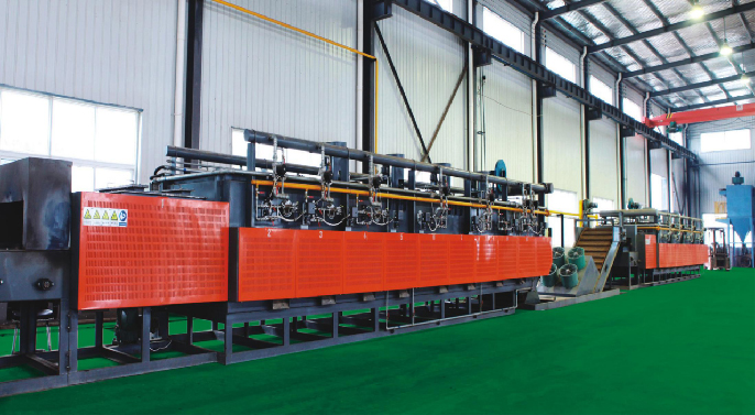 网带通过式调质线